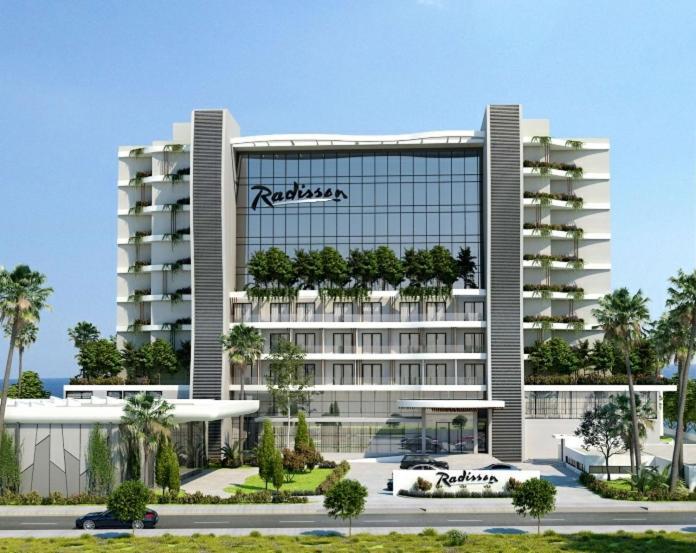 Palm Beach Apartment Voroklini Bagian luar foto